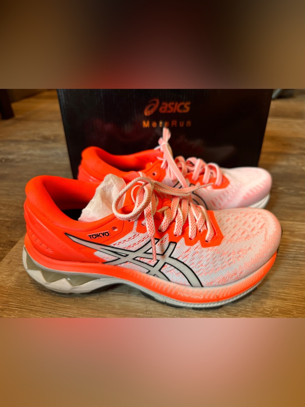 ASICS GEL KAYANO 27 TOKYO WOMEN SZ 6.5 RUNNING SHOES PINK/CORAL 1012A948
